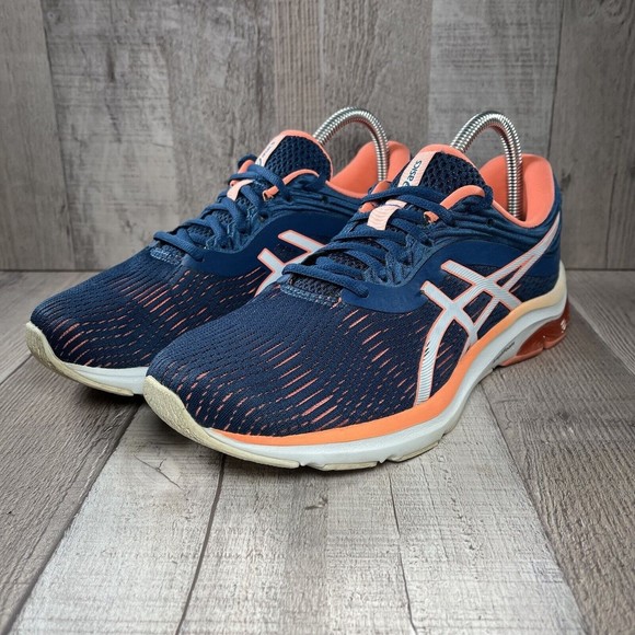 Asics GEL-Pulse 11 Women's Running Shoes Mako Blue Coral Size 8.5 1012A467 - Picture 1 of 11